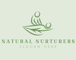 Natural Leaf Massage logo design