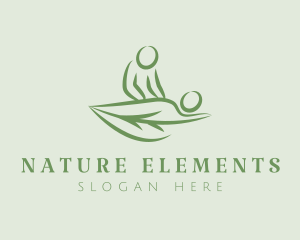 Natural Leaf Massage logo design