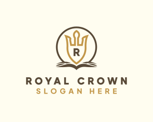 Medieval Crown Shield logo design