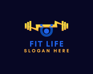 Powerlifter Fitness Gym logo design