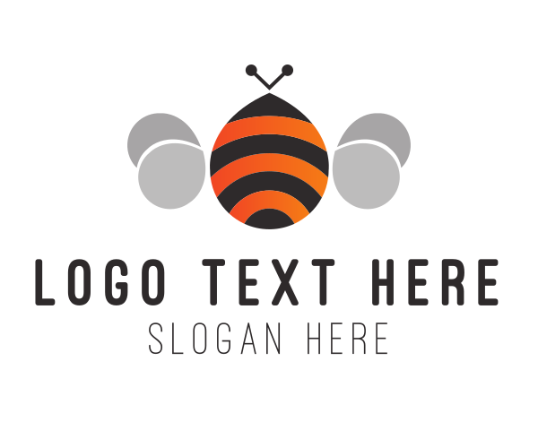Honeybee logo example 1