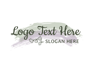 Pastel Floral Wordmark logo