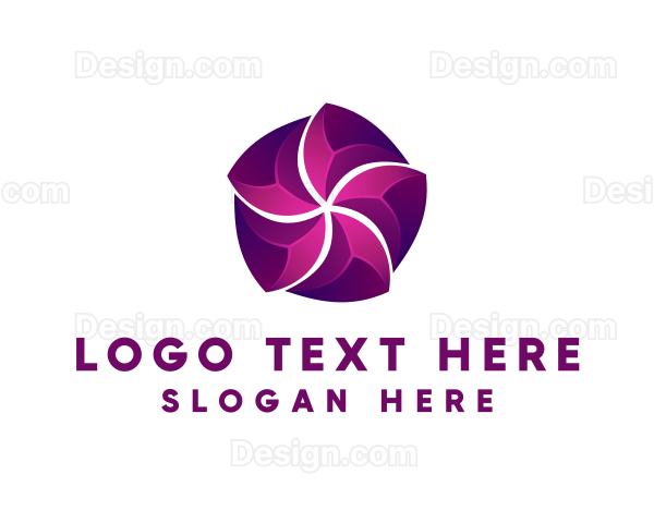 3D Magenta Startup Business Logo