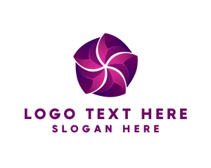 3D Magenta Startup Business logo