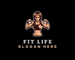 Fighter Fitness Woman logo