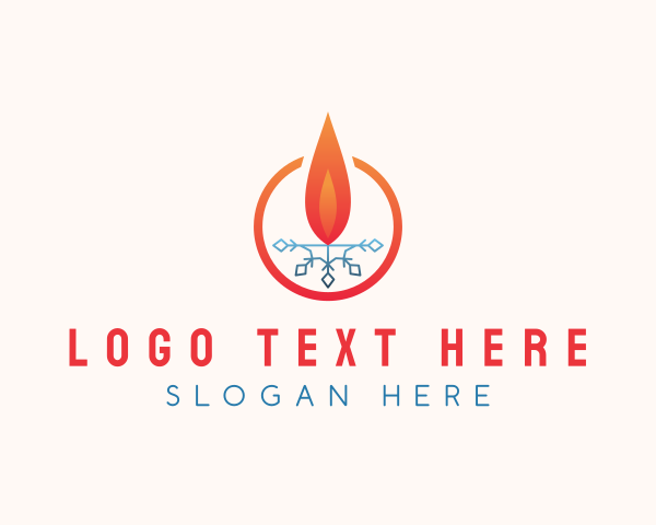Flame logo example 4