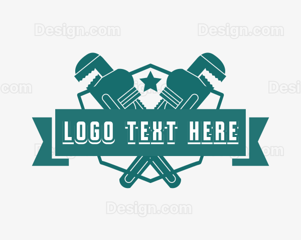 Wrench Tool Plumbing Logo