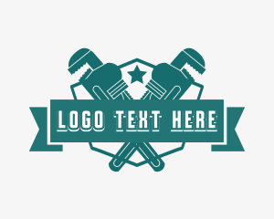 Wrench Tool Plumbing logo