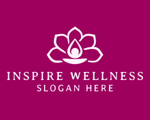 Floral Spa Wellness logo design