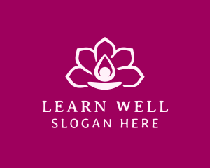 Floral Spa Wellness logo design