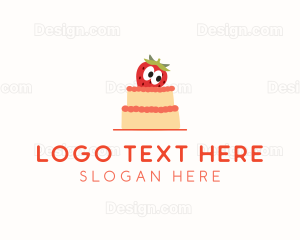 Strawberry Layered Cake Logo