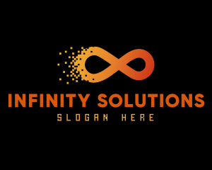 Digital Pixel Infinity logo design