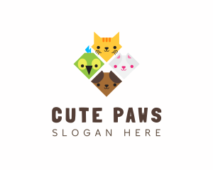 Adorable Diamond Pet Shelter logo design