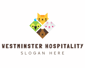 Adorable Diamond Pet Shelter logo design