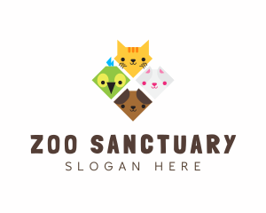 Adorable Diamond Pet Shelter logo design