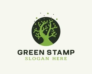 Green Coral Reef logo design