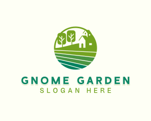 Gardener Lawn Landscaping logo design