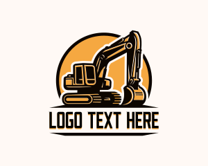 Contractor - Excavator Contractor Builder logo design