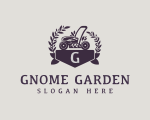 Landscaping Garden Lawn Mower logo design