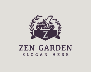 Landscaping Garden Lawn Mower logo design