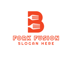 Orange B Fork logo