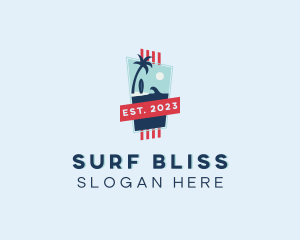 Summer Beach Surfer logo