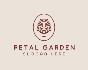 Botanical Eco Tree logo design