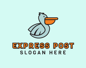 Pelican Delivery Bird logo design