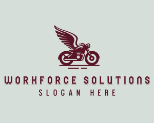 Motorcycle Wings Biker Logo