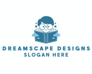 Boy Nerd Storybook  logo design