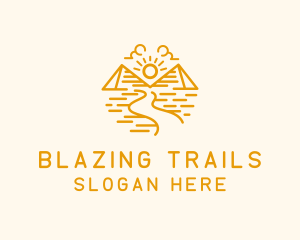 Pyramid Desert Trail logo design