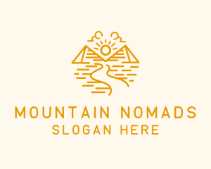 Pyramid Desert Trail logo design