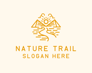 Pyramid Desert Trail logo design