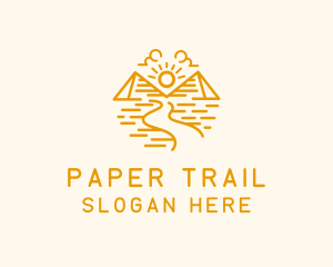 Pyramid Desert Trail logo design