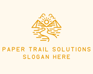 Pyramid Desert Trail logo design