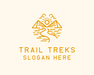 Pyramid Desert Trail logo design