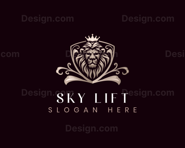 Luxury King Lion Empire Logo