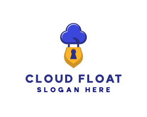 Security Cloud Lock logo design