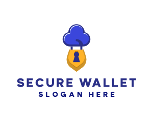 Security Cloud Lock logo design