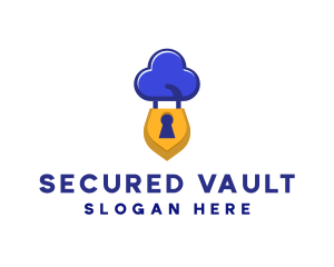 Security Cloud Lock logo design