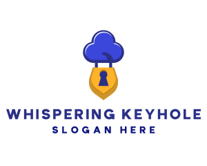 Security Cloud Lock logo design