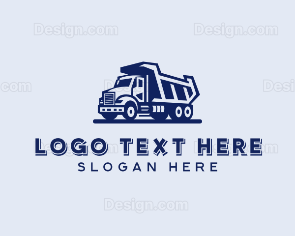 Contractor Dump Truck Logo