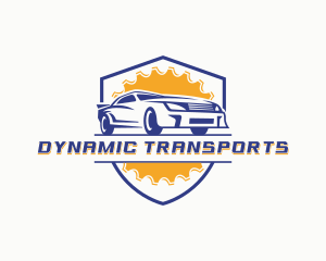 Transportation Car Shield logo design