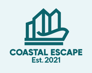 Coastal City Buildings  logo design