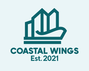 Coastal City Buildings  logo design