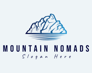 Ice Mountain Peak logo design