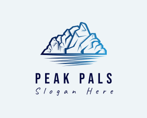 Ice Mountain Peak logo design