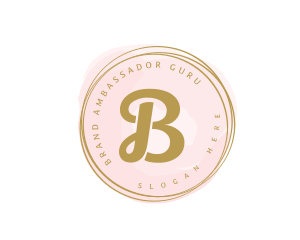 Premium Golden Cosmetics Watercolor logo design