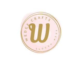 Premium Golden Cosmetics Watercolor logo design