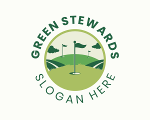 Golf Sports Field logo design